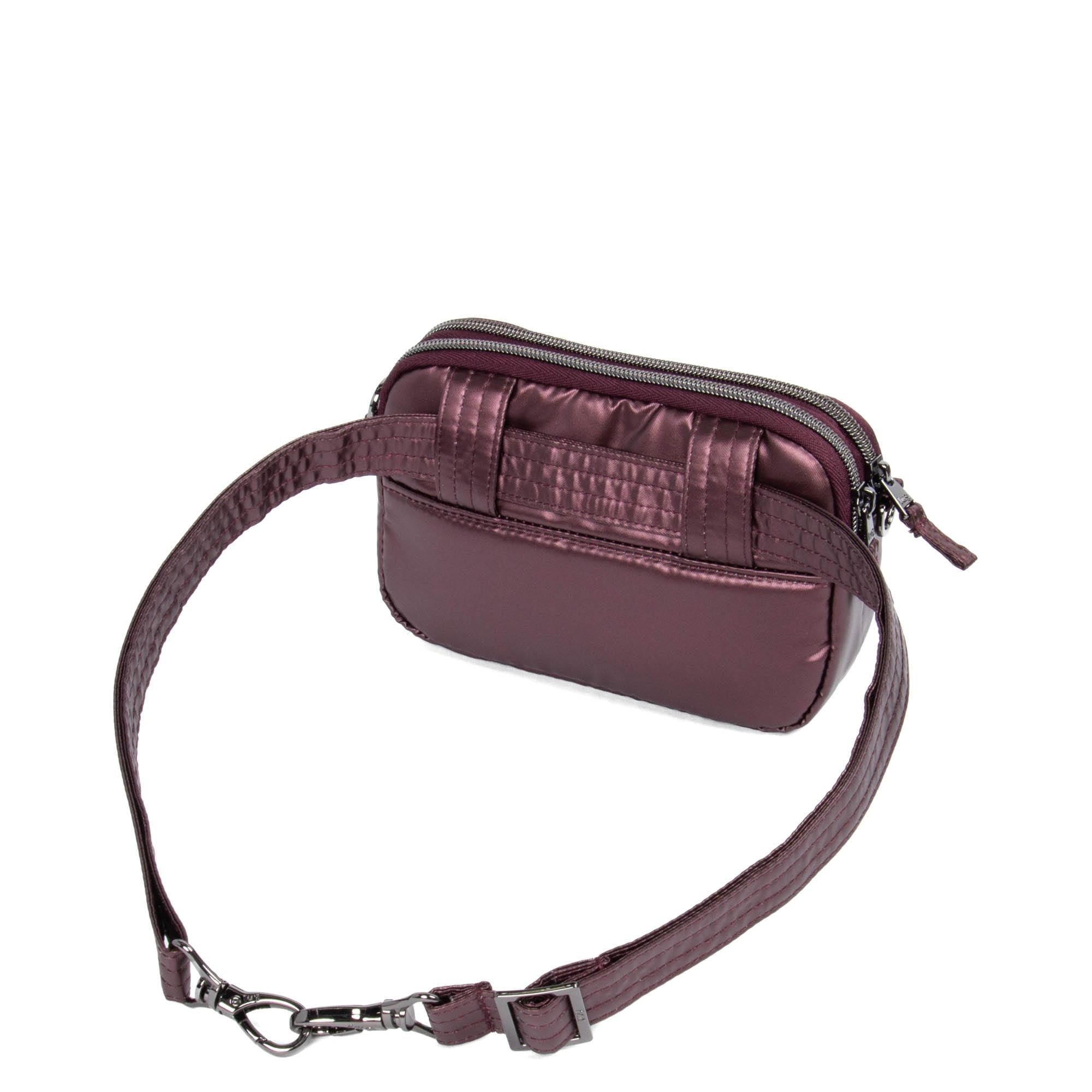 Coupe 2 Convertible Crossbody Bag - METALLIC WINE - Coupe2_MetallicWine_04
